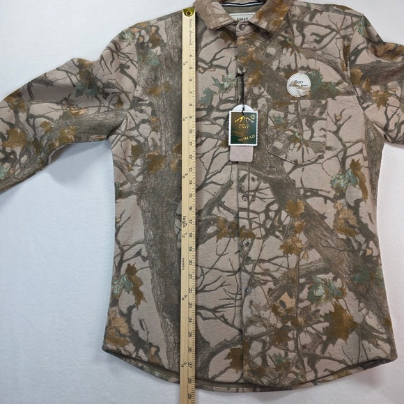 NOMAD Craft+Flow Men's Cozy Thermal Lined Flannel Shacket Burton Camo M NWT - Picture 8 of 10